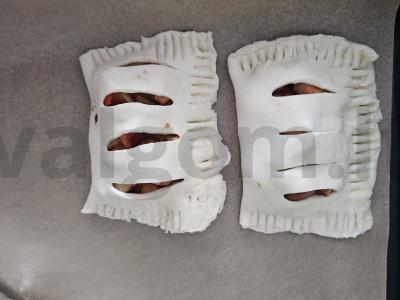 Sluoksniuotos bandelės su obuoliais ir braškėmis Žingsnis 5