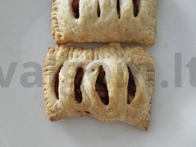 Sluoksniuotos bandelės su obuoliais ir braškėmis Žingsnis 6