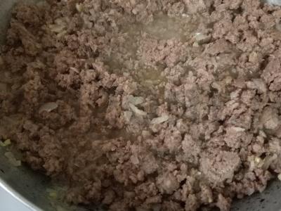 Bulvių apkepas su faršu ir grybais Žingsnis 3