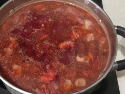 Daržovių sriuba su kvietiniais grūdais Žingsnis 11