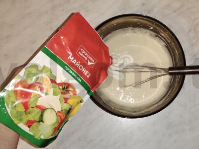 Žuvies pyragas su karštai rūkyta skumbrija Žingsnis 6