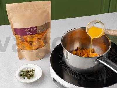 Saldus ryžiai su džiovintomis persimonais ir džiovintais slyvomis Žingsnis 5