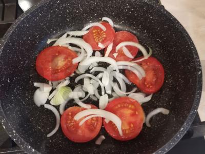 Kiaušinienė su daržovėmis Žingsnis 3