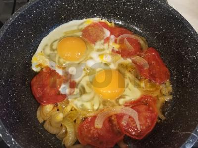 Kiaušinienė su daržovėmis Žingsnis 5