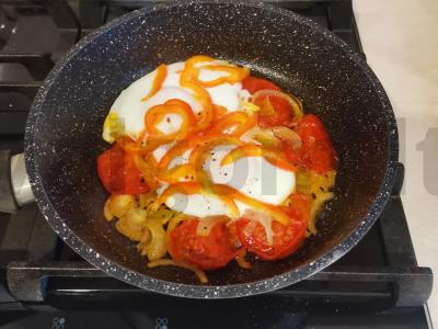 Kiaušinienė su daržovėmis Žingsnis 7