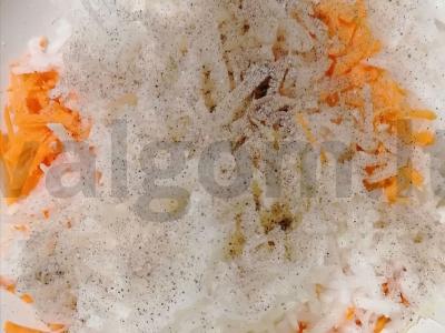 Daikon salotos su morkomis Žingsnis 2