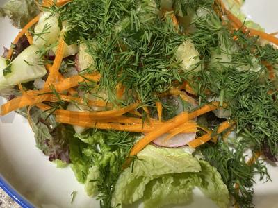 Vasaros salotos su vištiena Žingsnis 6