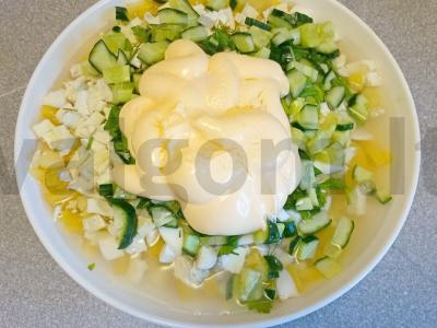 Okroška su virtiniu kiaulienos šniceliu ant duonos kvaso Žingsnis 8