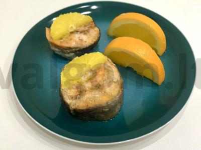 Lašišų ritinėliai su apelsinu pagrindine nuotrauka