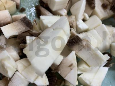 Įdaryti „Lizdai“ su vištienos krūtinėle Žingsnis 2