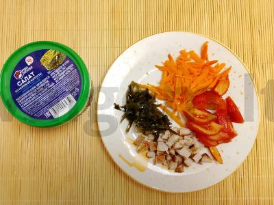 Salotos su jūros kopūstais ir vištienos filė Žingsnis 6