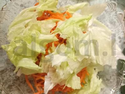 Salotos su korėjietiška morkų ir grybais Žingsnis 5