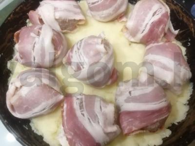 Mėsos kukuliai su bekonu Žingsnis 6