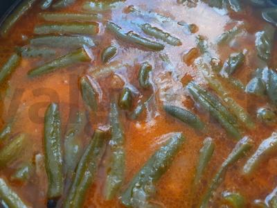 Malta su faršu ir pupelėmis su žemės riešutų miltais Žingsnis 6