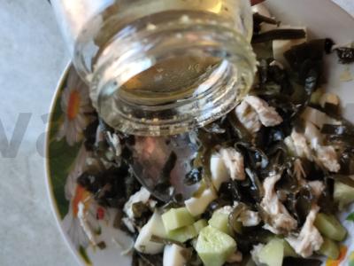 Salotos su vištiena ir jūros kopūstais Žingsnis 5