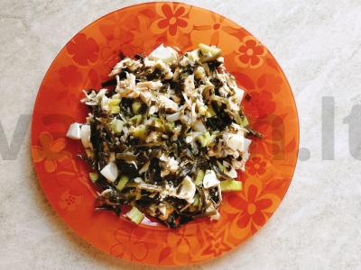 Salotos su vištiena ir jūros kopūstais Žingsnis 6