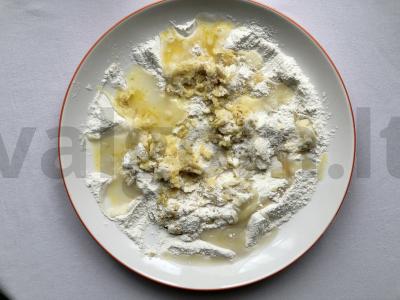 Vegetariška galeta su obuoliais Žingsnis 2