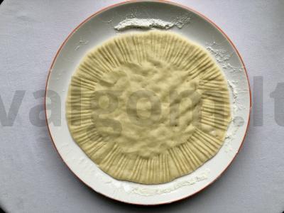 Vegetariška galeta su obuoliais Žingsnis 4