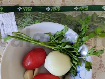 Vegetariškas moliūgų sriuba su česnaku Žingsnis 2