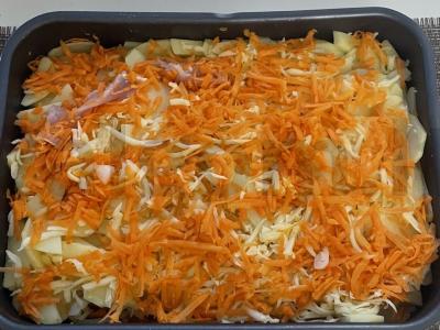 Prancūziškas sluoksniuotas mėsa su bulvėmis Žingsnis 13