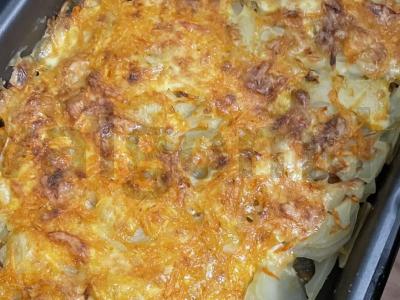 Prancūziškas sluoksniuotas mėsa su bulvėmis Žingsnis 16