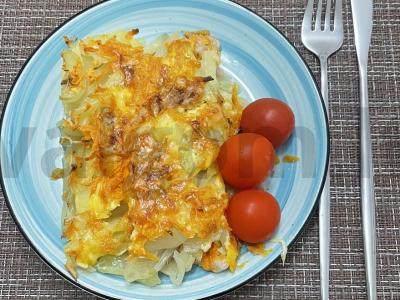 Prancūziškas sluoksniuotas mėsa su bulvėmis pagrindine nuotrauka