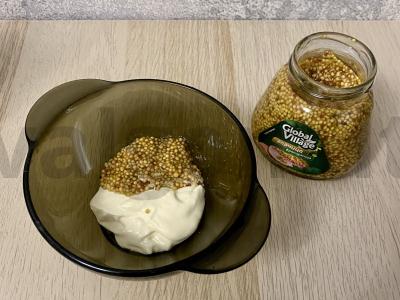 Keptos blauzdos garstyčių ir majonezo padaže Žingsnis 1