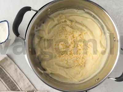 Žiedinės kopūstų tyrė su parmezanu Žingsnis 4