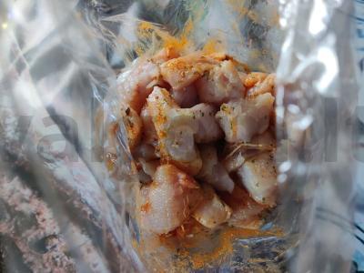 Pupelės su ryžiais, kalakutiena ir grybais daržovių sultyse Žingsnis 5