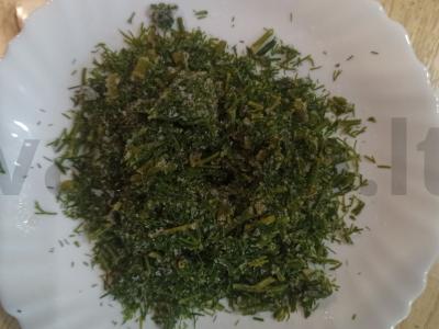 Salotos su šviežia morkomis ir virta vištiena Žingsnis 4