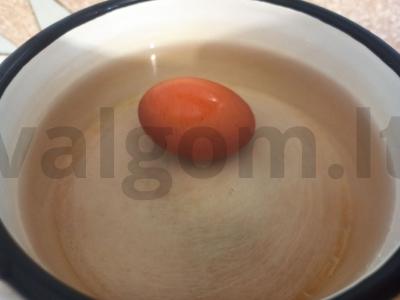 Ryžiai su daikonu, kiaušiniu ir kefyru Žingsnis 2