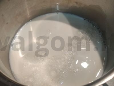 Pieninis „Muhallebi“ su mandarinų Žingsnis 2