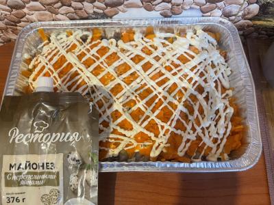 Klasikinis salotas „Silkė po šubomis“ Žingsnis 3