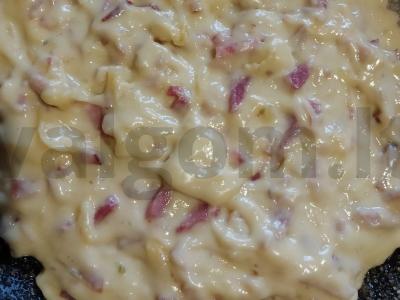 Kepinys su rūkytomis mėsos gaminiais Žingsnis 3