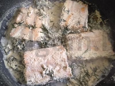 Lašišos filė grietinėlėje Žingsnis 3