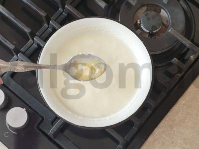 Manų košė su bananų piurė ir uogiene Žingsnis 4