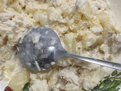 Krepšeliai su konservuotais ananasais ir vištienos krūtinėle Žingsnis 6