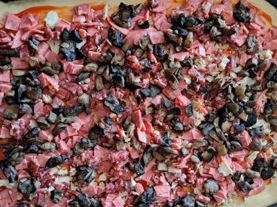 Pica su miško grybais ir dešra Žingsnis 6