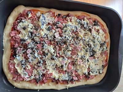 Pica su miško grybais ir dešra Žingsnis 7