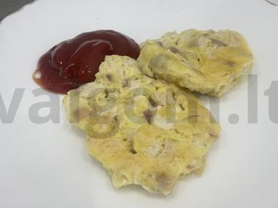 Smulkintos vištienos kotletai su paštetu pagrindine nuotrauka