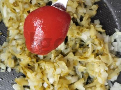 Sultingas mėsos ir dešros skonio solianka Žingsnis 4