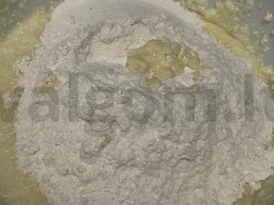 Keksas su avietėmis ir varške Žingsnis 3