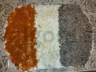 Tortilija su keptais grybais ir korėjietiška morkų salotomis Žingsnis 4