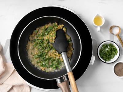 Šalčio žuvis su citrinos-česnako padažu ir šalaviju Žingsnis 3