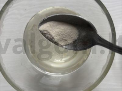 Desertas su agar-agaru ir mangais Žingsnis 1