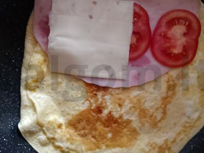 Tortilija su įdaru pusryčiams Žingsnis 3