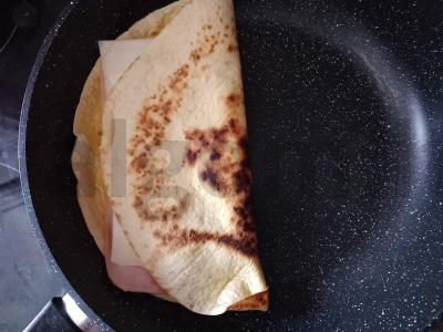 Tortilija su įdaru pusryčiams Žingsnis 4