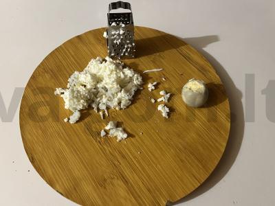 Šventinis salotas su grietinės-grybų padažu Žingsnis 3