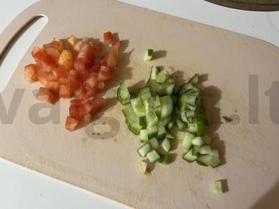 Šventinis salotas su grietinės-grybų padažu Žingsnis 13