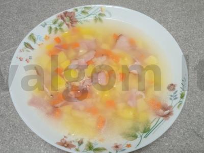 Sriuba su virta-rūkyta šonine ir pttim makaronais Žingsnis 5